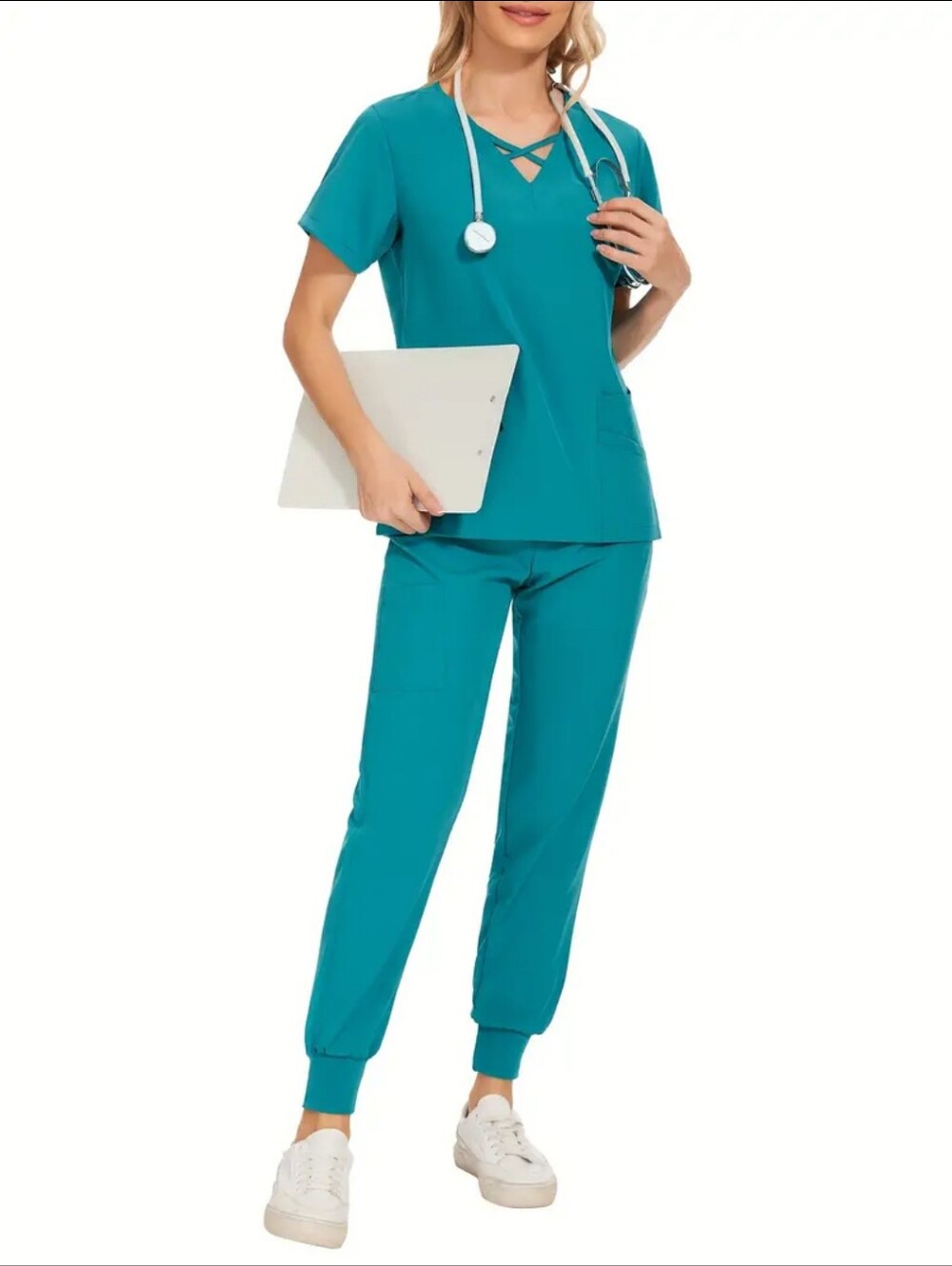 🍁Lake Blue Women's 'Nursing' Scrubs L